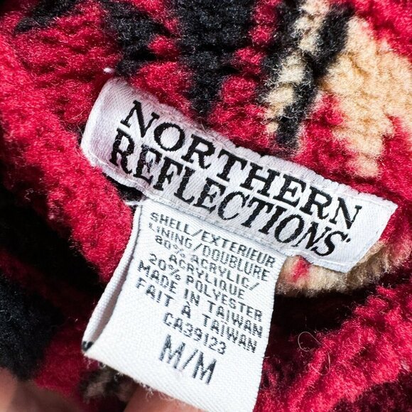 Vintage Northern Reflections Southwestern Print Reversible Fleece Jacket - Picture 7 of 7